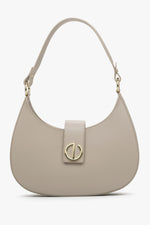 Beige Handbag made of Italian Genuine Leather Estro ER00114781.