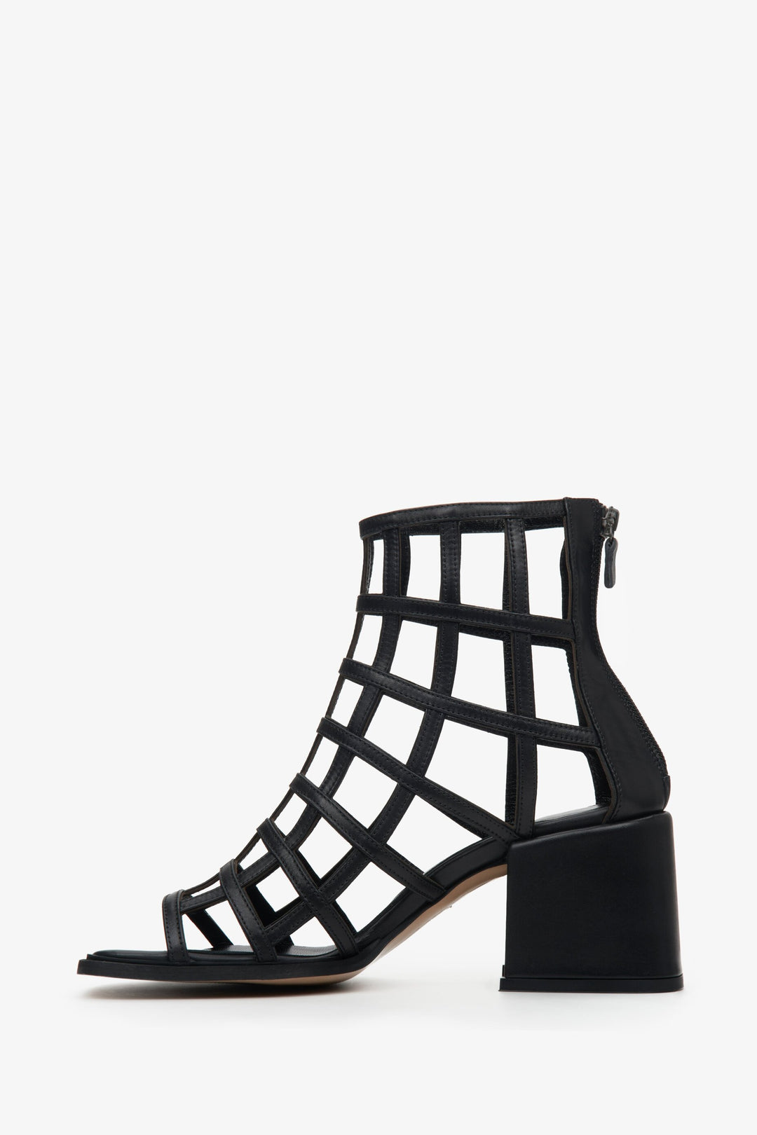 Open-toed women's block heel sandals Estro - profile.