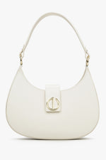 Milky-Beige Handbag made of Italian Genuine Leather Estro ER00114780.