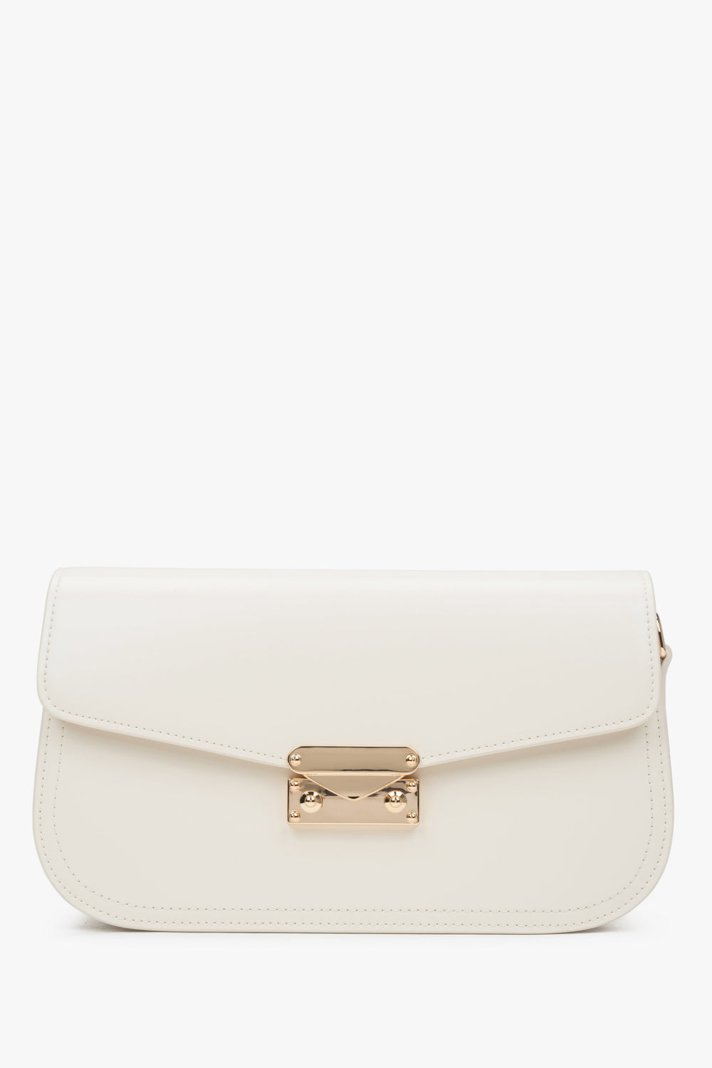 Women's Light Beige Shoulder Bag made of Genuine Leather Estro ER00116838.