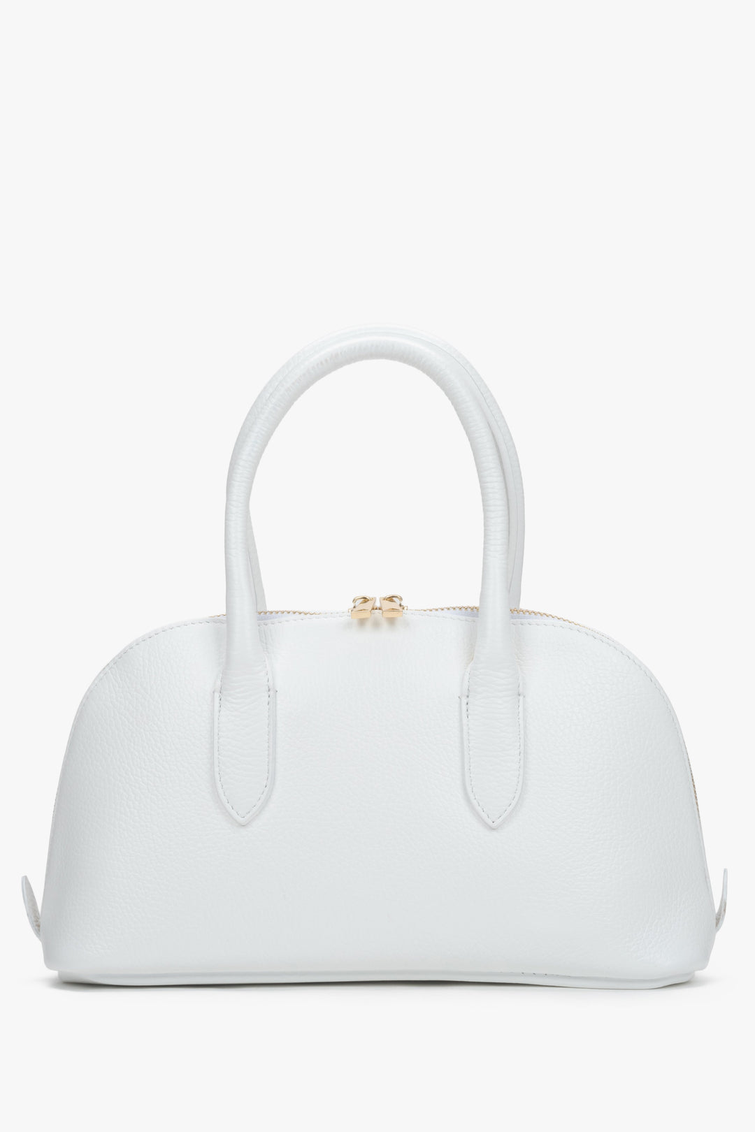 Elegant white women's premium leather handbag, perfect for any occasion.