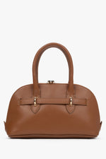 Women's Brown Leather Shoulder Bag Handmade in Italy Estro ER00117427.