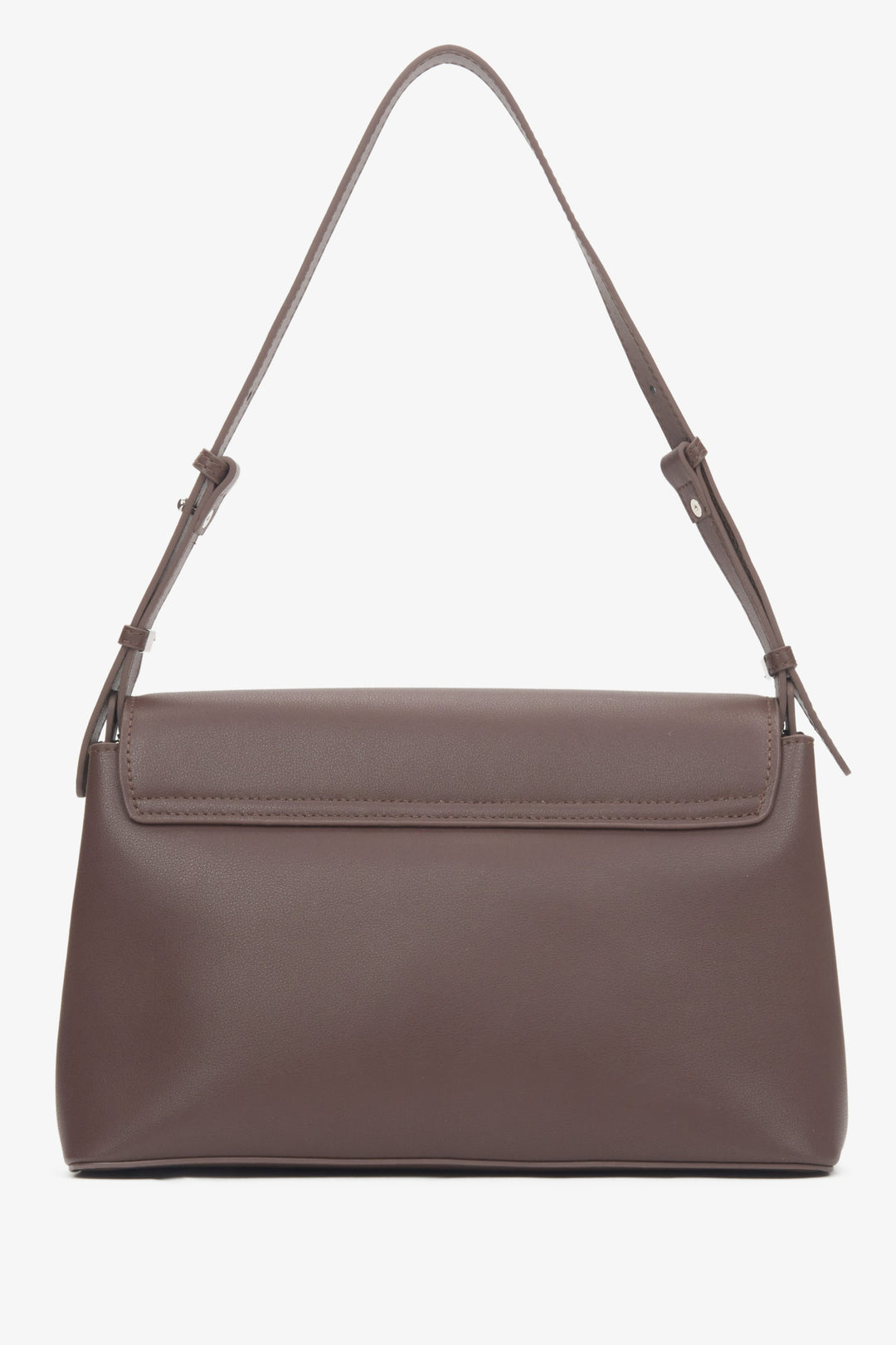 Dark brown leather women's crossbody bag Estro.