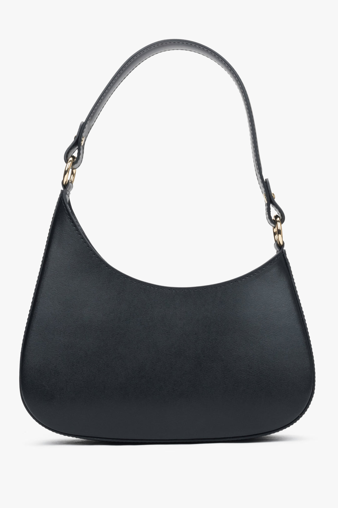 Women's Black Shoulder Bag made of Italian Genuine Leather Estro ER00116374.