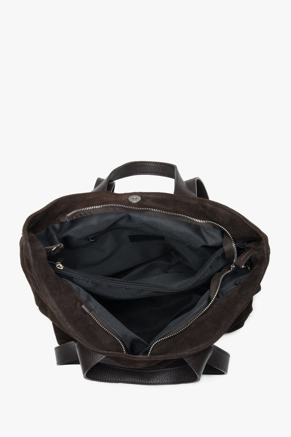 Women's Saddle Brown Shopper Bag from Estro.