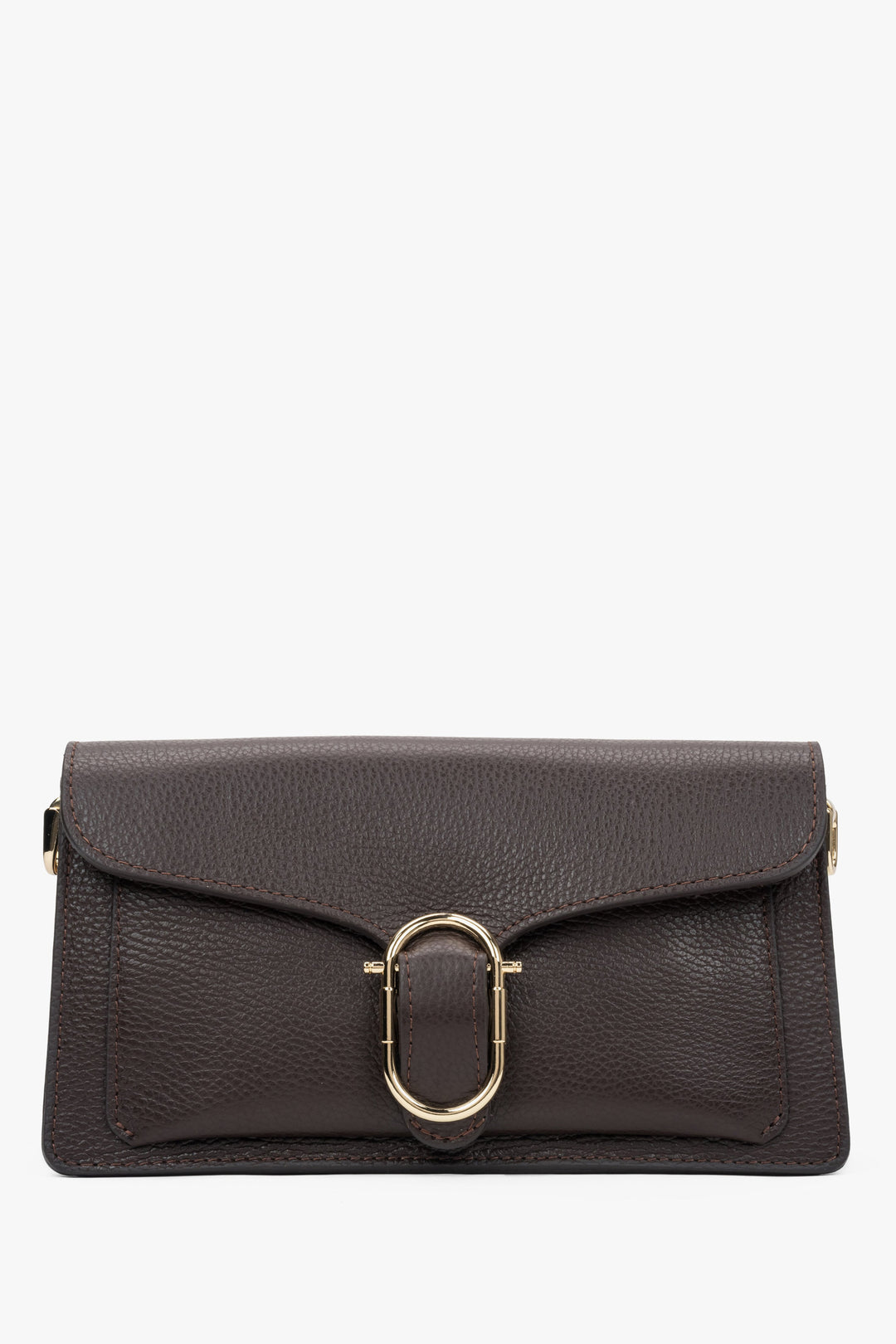 Women's Small Saddle Brown Shoulder Bag, Handmade in Italy.