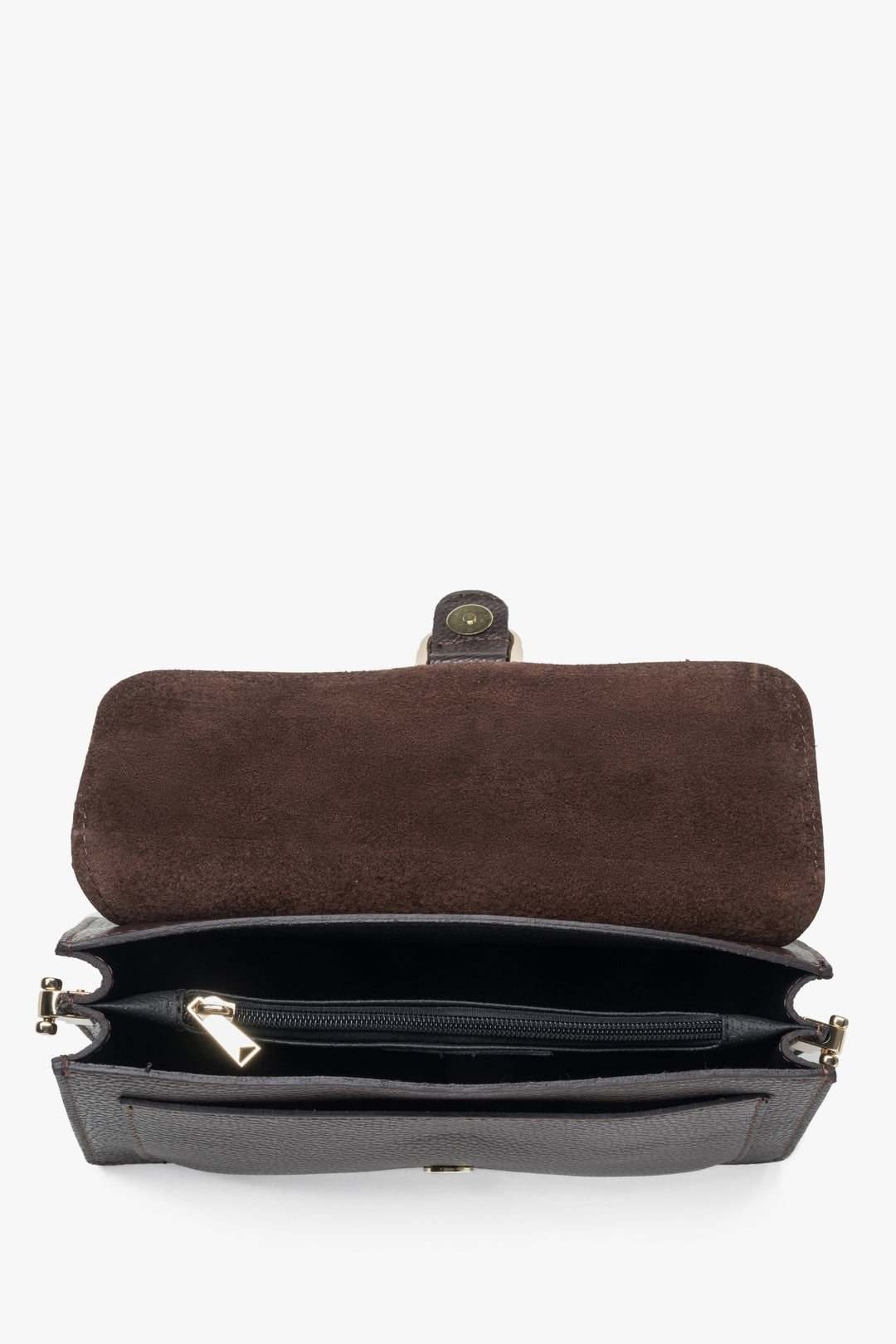 Women's Small Saddle Brown Shoulder Bag from Estro.