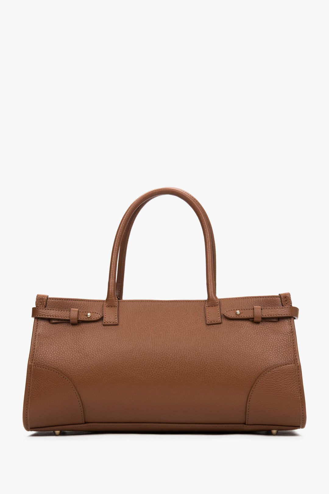 Women's Brown Tote Handbag made of Premium Italian Genuine Leather Estro ER00117433.