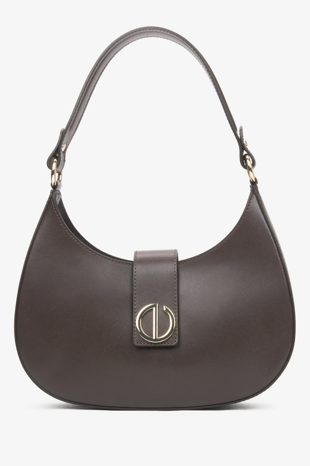 Dark Brown Handbag made of Italian Genuine Leather Estro ER00116364.