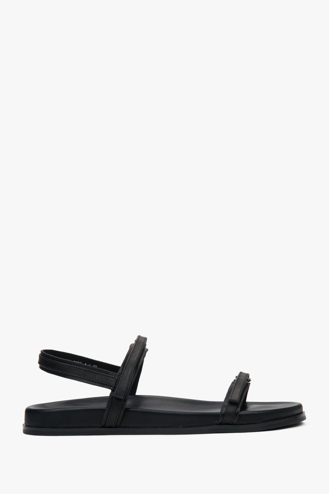 Women's Soft Black Sandals with Thin Straps and a Flexible Sole Estro ER00117147.