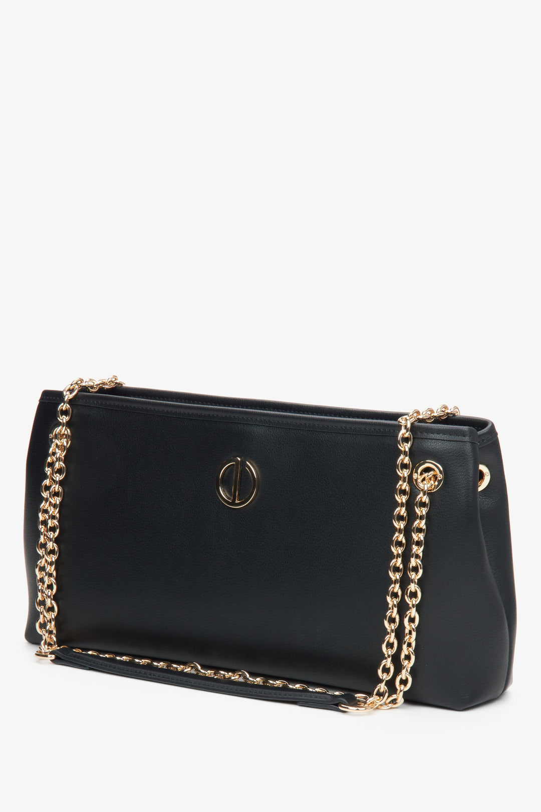 Women's black leather bag Estro.