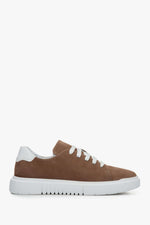 Men's Brown Sneakers made of Nubuck Estro ER00111157.