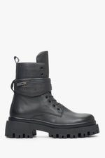 Women's Black Boots made of Genuine Leather Estro ER00110353.