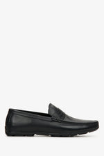 Men's Black Loafers made of Genuine Leather Estro ER00112550.