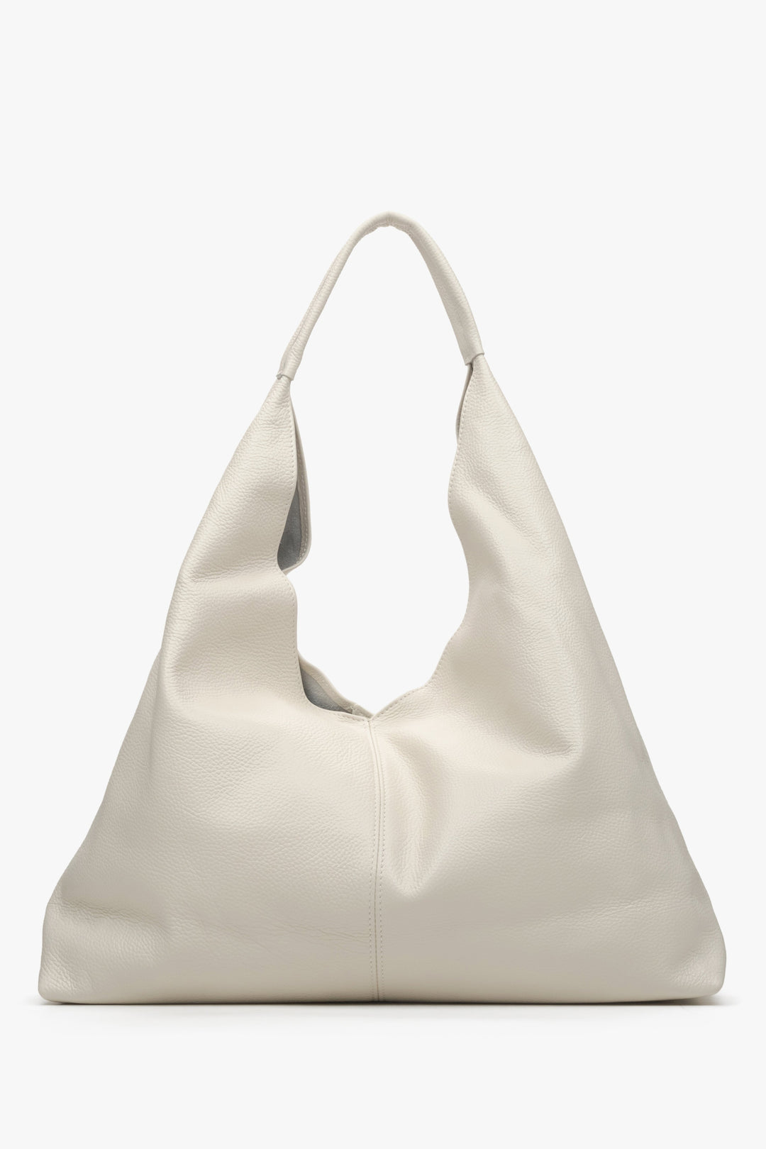 Women's cream beige hobo bag Estro.