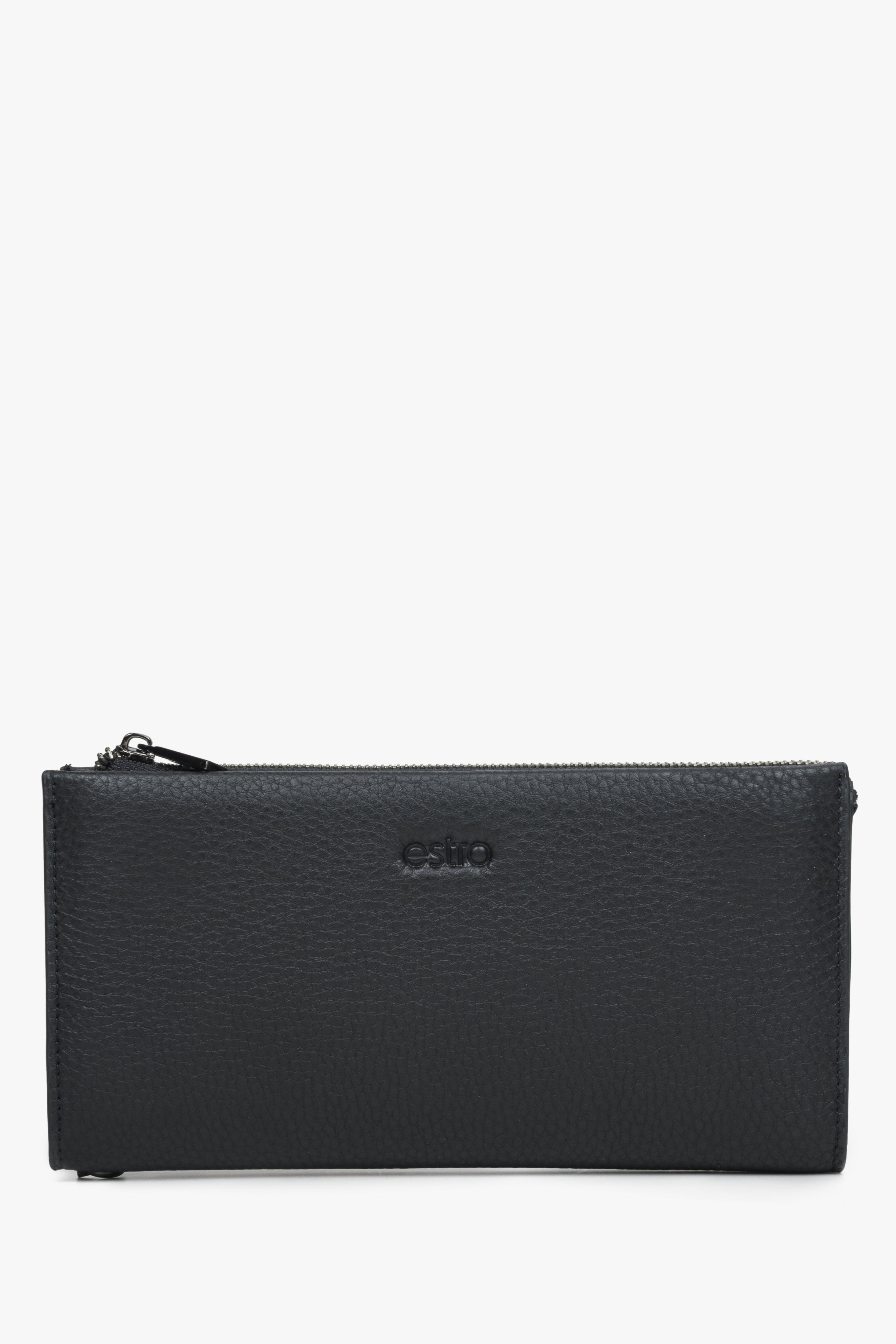 Men's Black Leather Wallet Estro ER00114461.