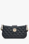 Black Quilted Leather Bag for Women Estro ER00115488.