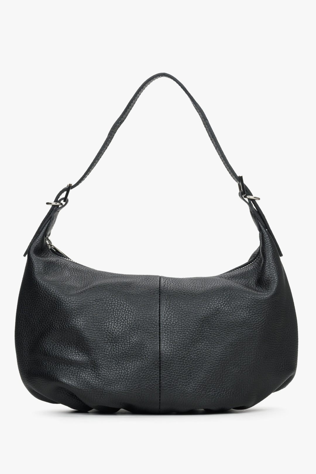 Women's Black Baguette Bag made of Premium Italian Genuine Leather Estro ER00115035.