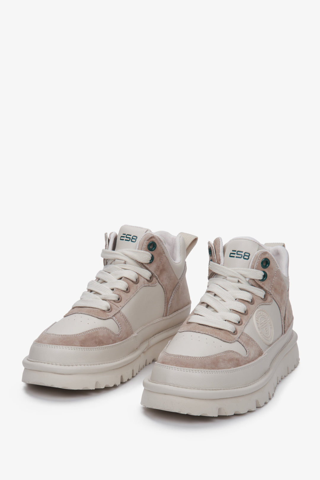 Women's sneakers in  beige by ES8.