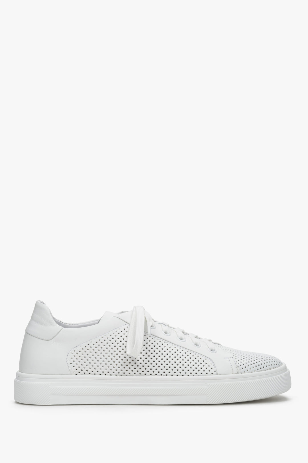 Men's White Sneakers with Perforation for Summer Estro ER00109553.