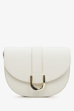 Women's Cream Beige Shoulder Bag made of Italian Genuine Leather Estro ER00114771