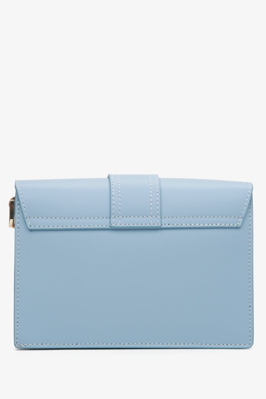 Elegant women's light blue bag - reverse.