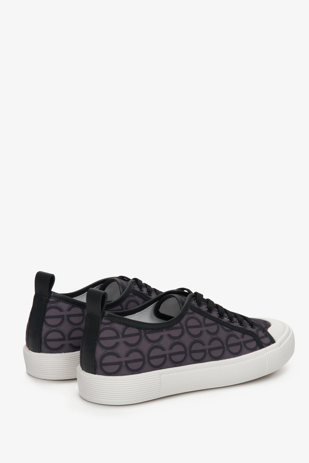 Black & Purple Low-Top Women's Sneakers Estro ER00112704