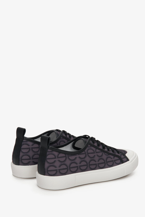 Women's Black & Purple Low-Top Sneakers Estro ER00112704