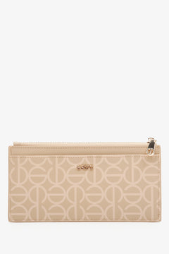 Women's Wristlet made of Genuine Leather in Beige Estro ER00113654.