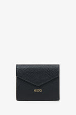 Women's Small Black Wallet made of Genuine Italian Leather Estro ER00115022.