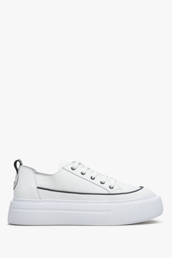 Women's White Sneakers Genuine Leather Estro ER00113496.