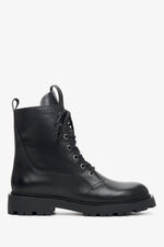 Women's Black Winter Boots made of Genuine Leather Estro ER00110359.