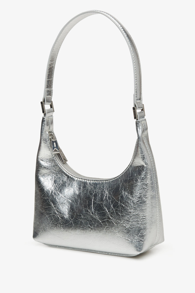 Silver women's hanbag Estro.