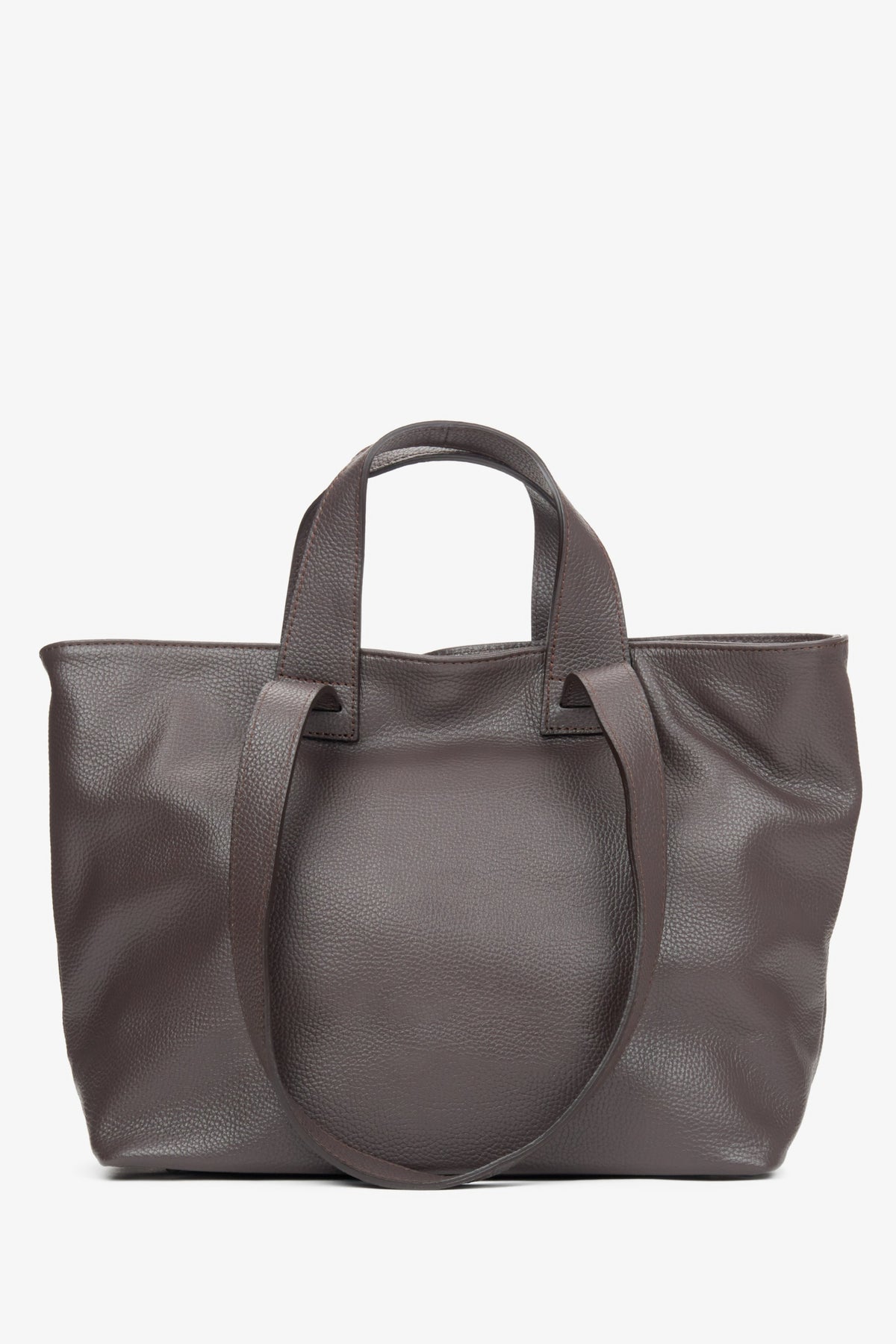 Large dark brown women's shopper-style bag.