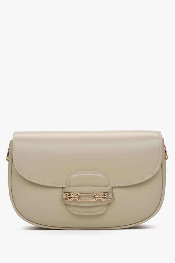 Women's Beige Shoulder Bag with Adjustable Strap Estro ER00115794.