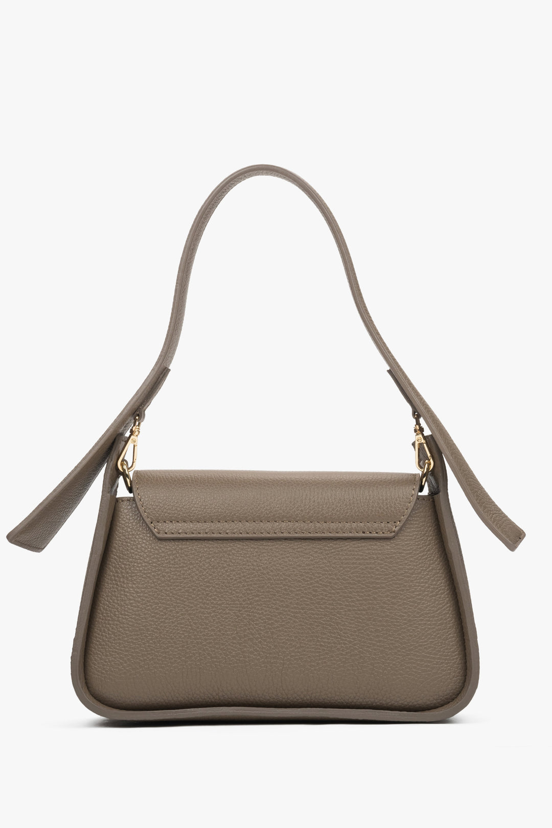 Women's brown shoulder bag Estro - back.