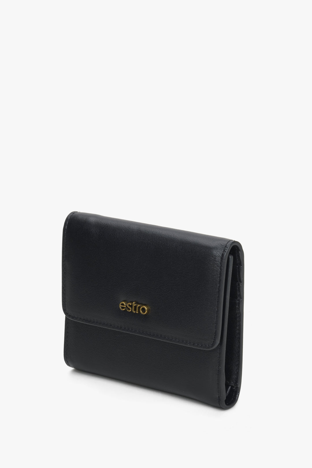 A handy black women's wallet by Estro.