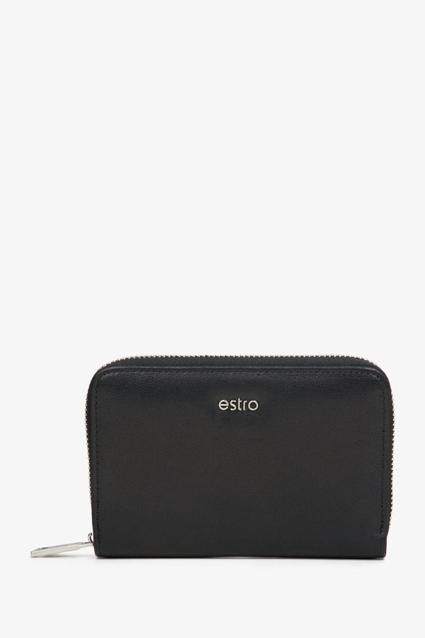 Estro men's black leather wallet.