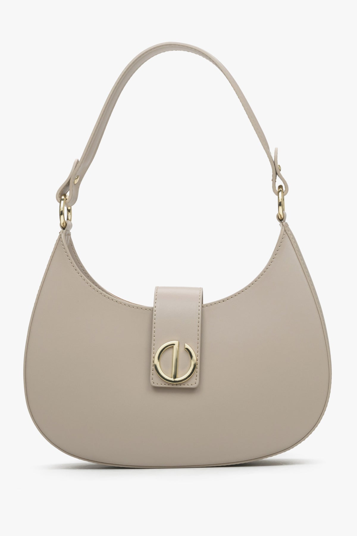 Beige Handbag made of Italian Genuine Leather Estro ER00114781.