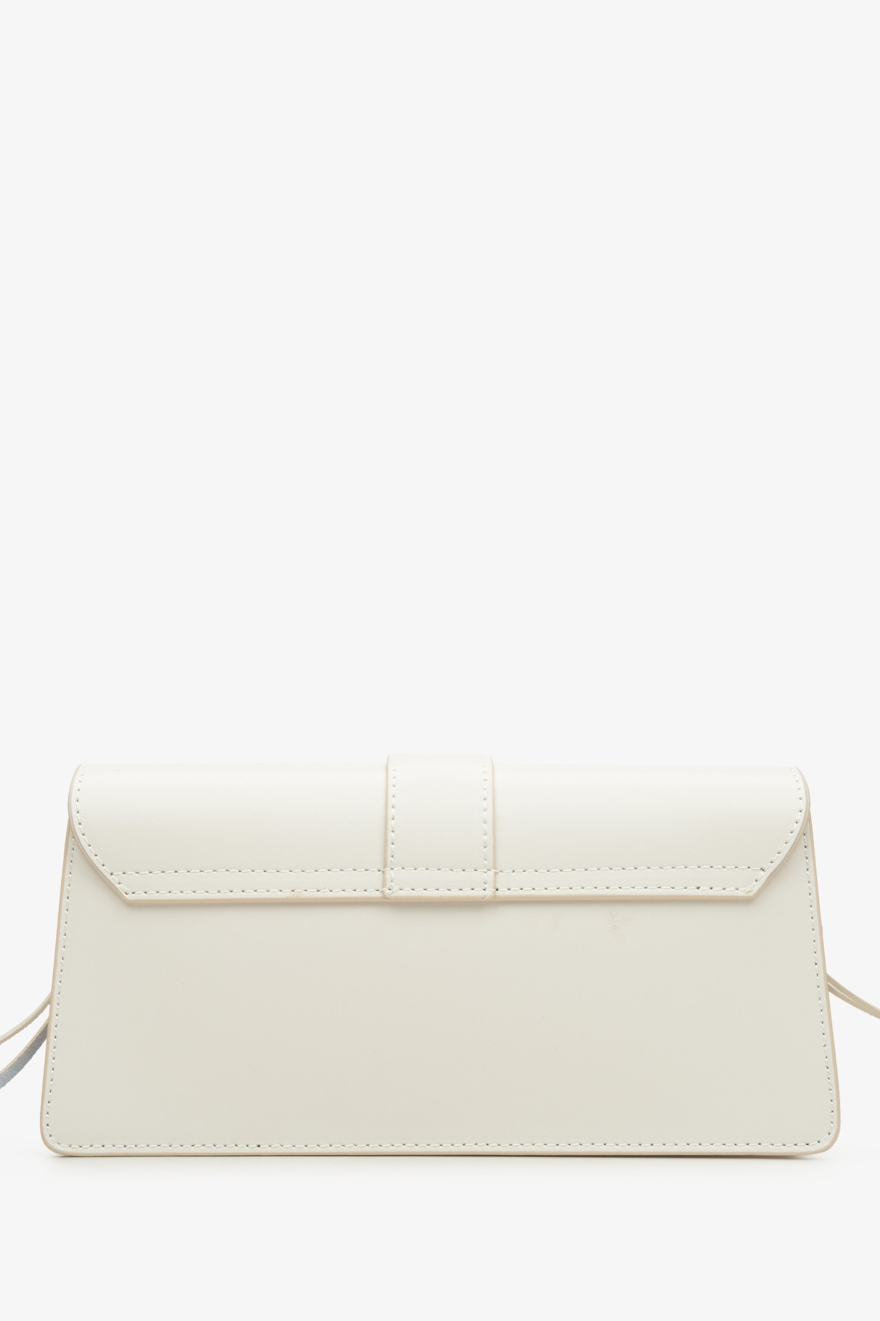 Women's Light Beige Handbag Estro - reverse.