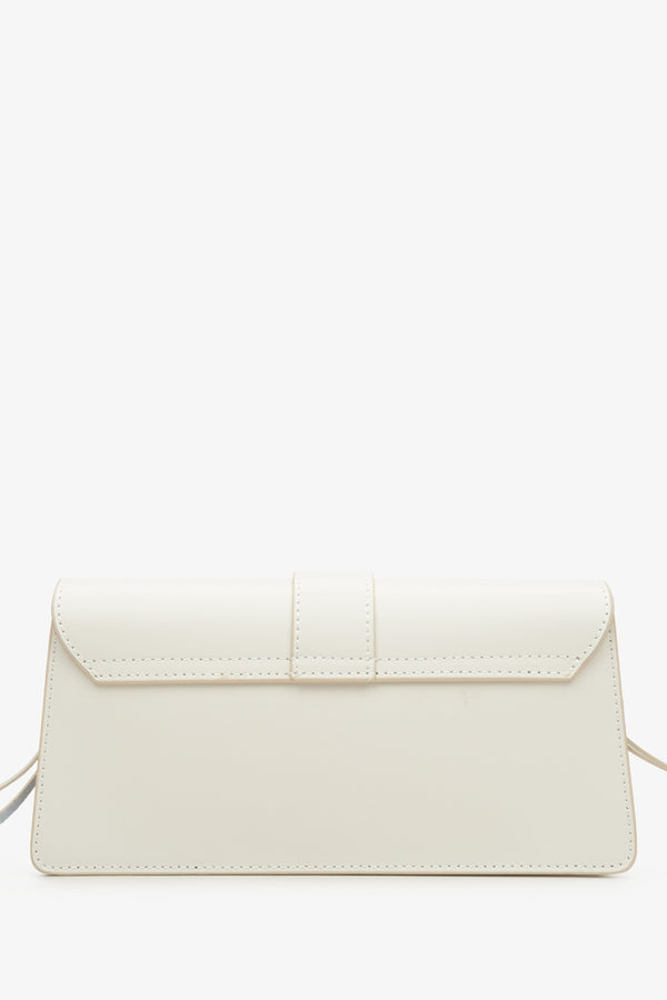 Women's Light Beige Handbag Estro - reverse.