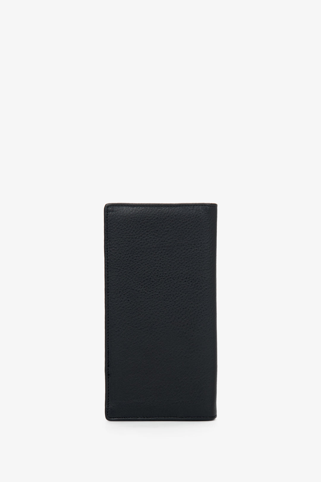 Estro large men's black wallet made of genuine leather.