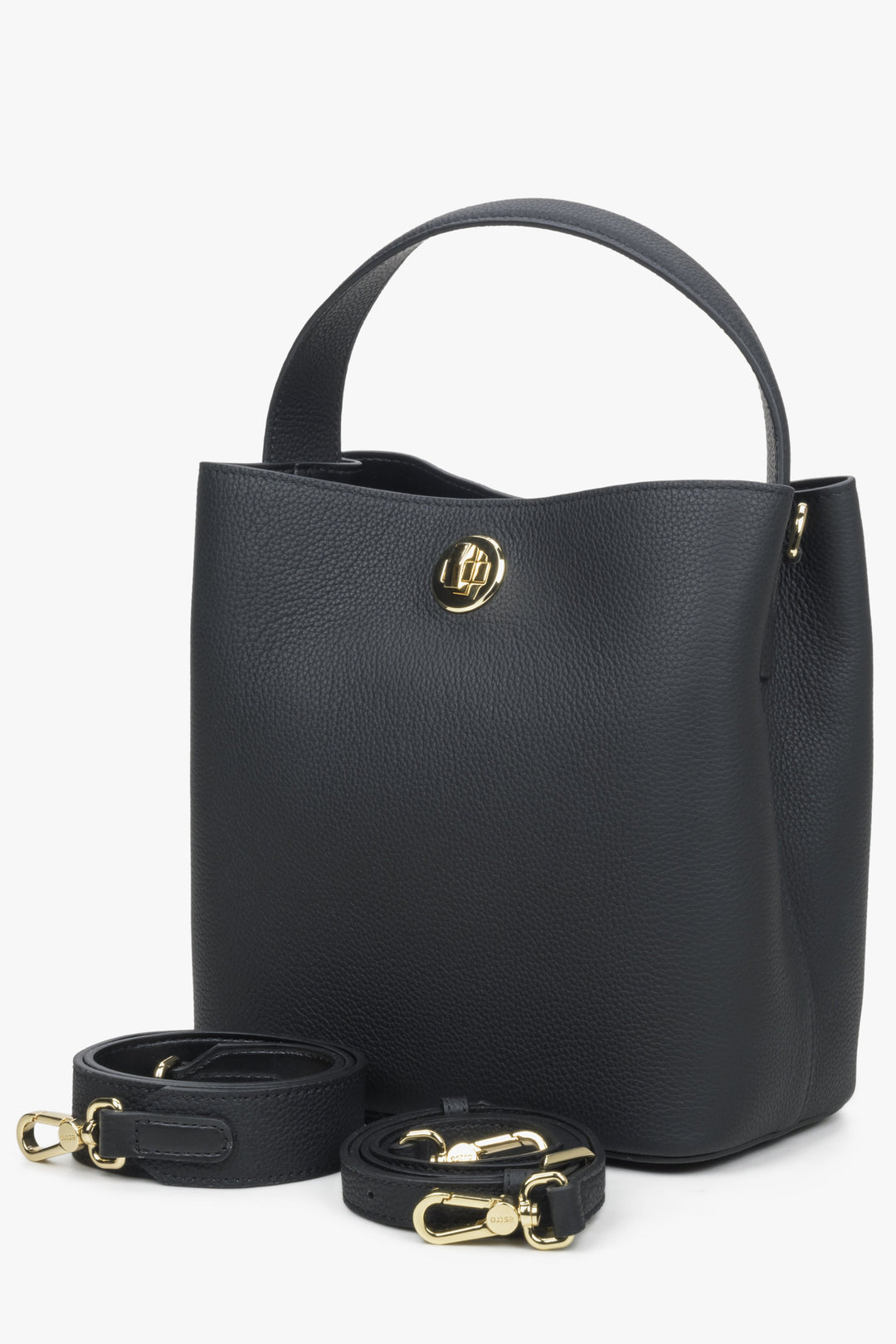 Estro women's black handbag.