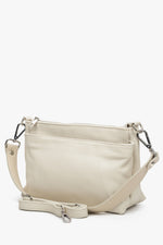 Women's Light Beige Crossbody Bag Genuine Leather Estro ER00111353.