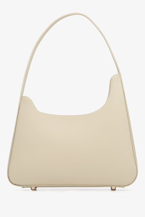 Women's light beige handbag Estro.
