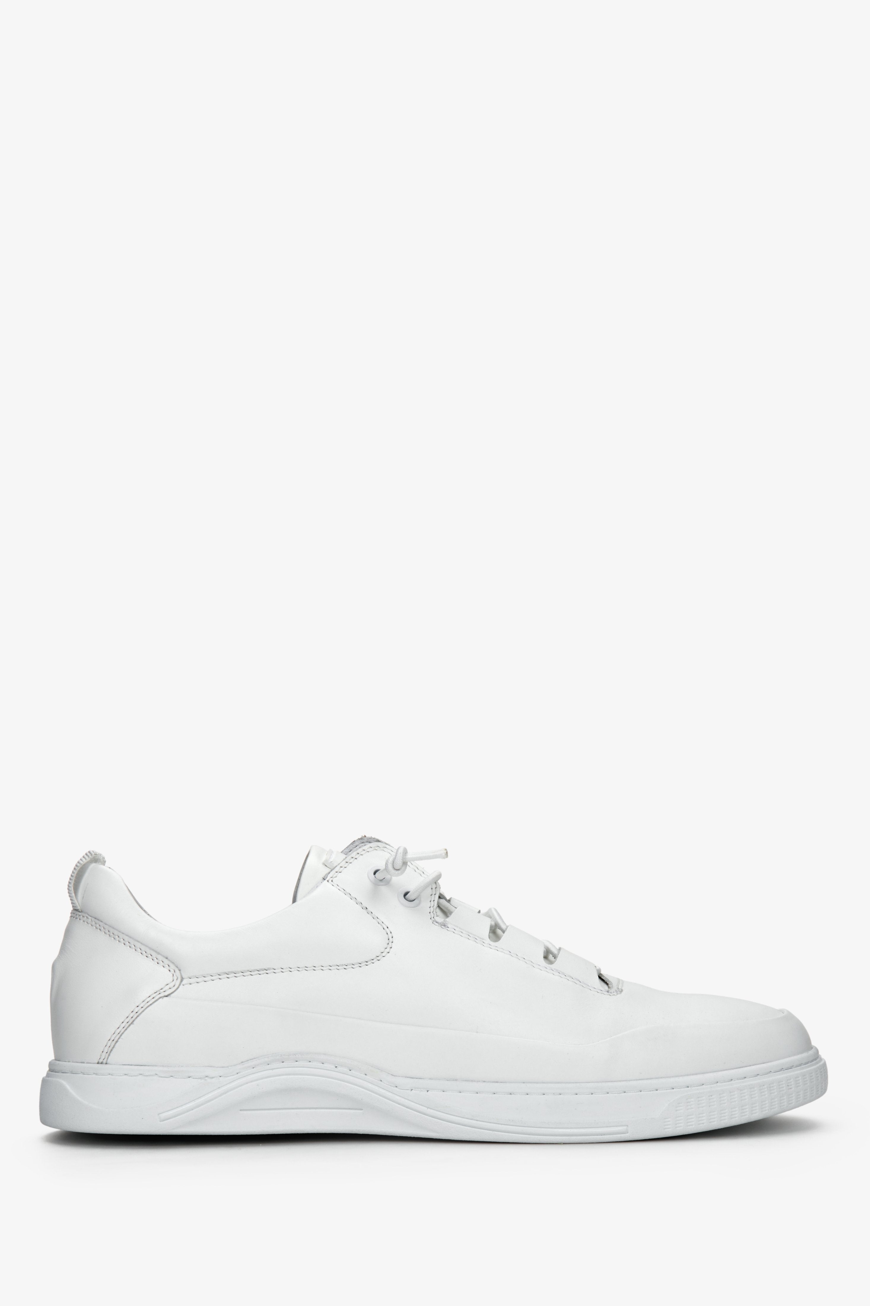 Men's White Sneakers made of Genuine Leather ES 8 ER00110939.