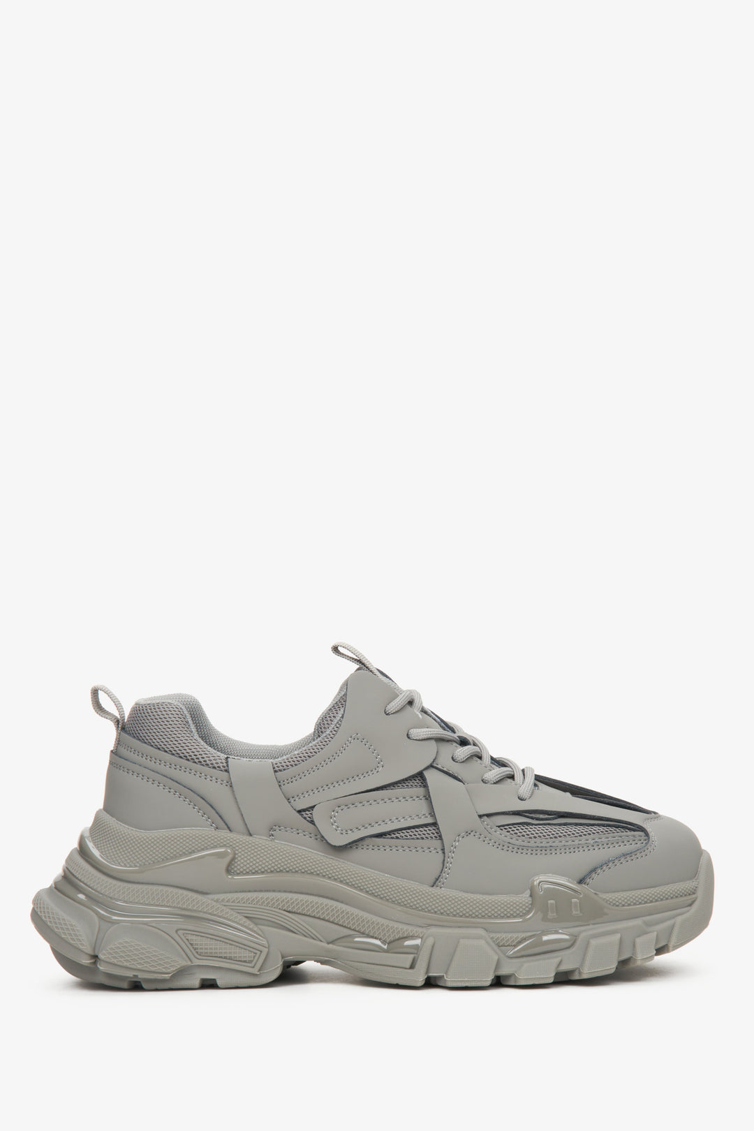 Women's Grey Sneakers with a Thick Sole ES 8 ER00112611.