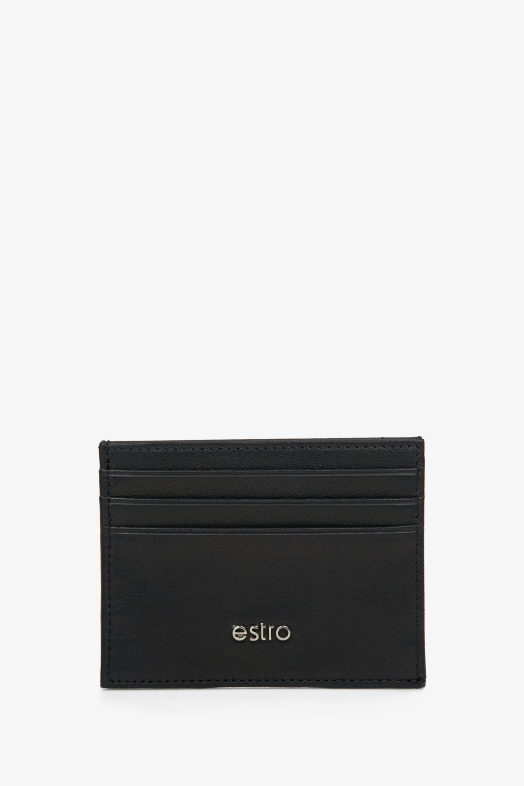 Men's Small Black Document Holder made of Genuine Leather Estro ER00114457.
