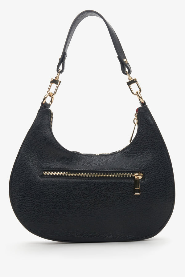 Women's shoulder bag in black Estro - reverse.