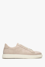 Men's Beige Nubuck Sneakers Estro ER00112686